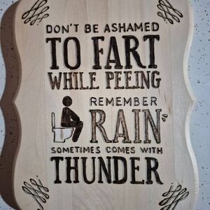 Humorous Wooden Wall Plaque